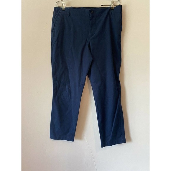 Lauren Ralph Lauren Pants - Lauren Ralph Lauren Co. Sz 12 Capri Pants Casual Blue Flat Front